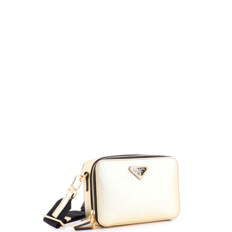 Brique Camera Crossbody Bag Saffiano