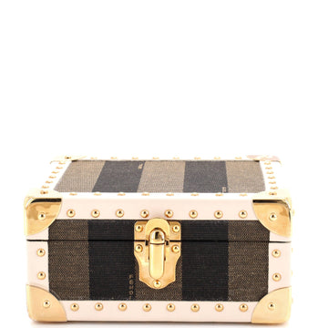 Fendi Jewelry Trunk Case Pequin Canvas