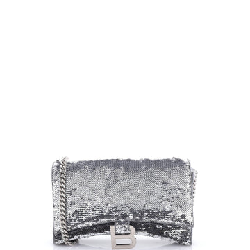 Hourglass Chain Wallet Leather With