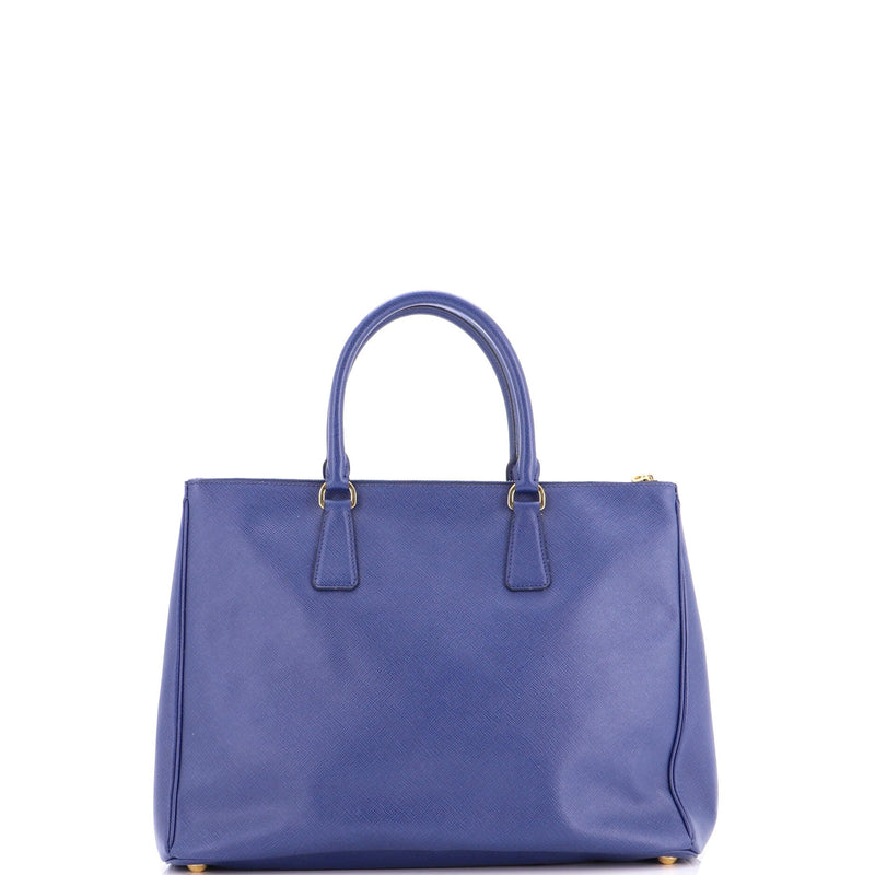 Double Zip Lux Tote Saffiano Leather