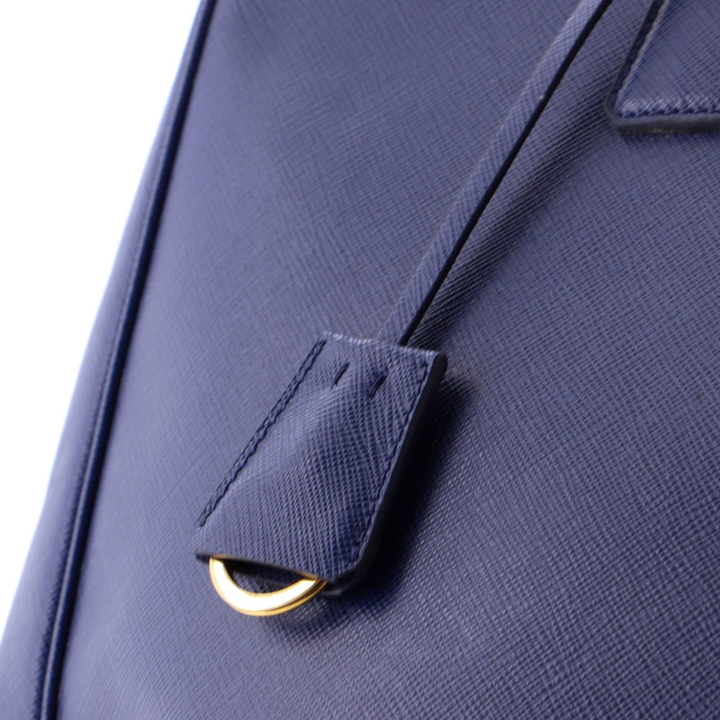 Double Zip Lux Tote Saffiano Leather
