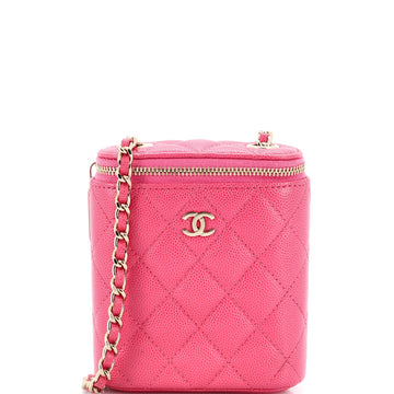 Vertical Classic Vanity Case With Chain