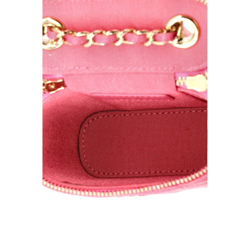 Vertical Classic Vanity Case With Chain