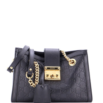 Padlock Chain Tote Guccissima Leather