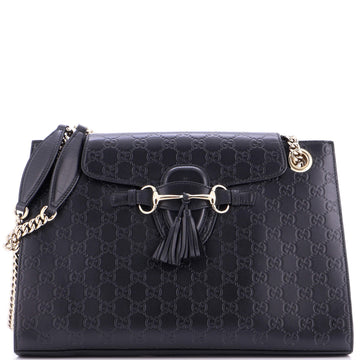 Emily Chain Flap Shoulder Bag Guccissima