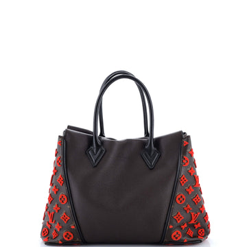 W Tote Tuffetage Leather Pm