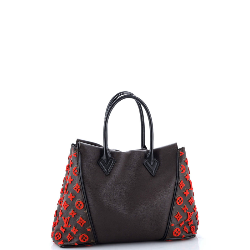 W Tote Tuffetage Leather Pm