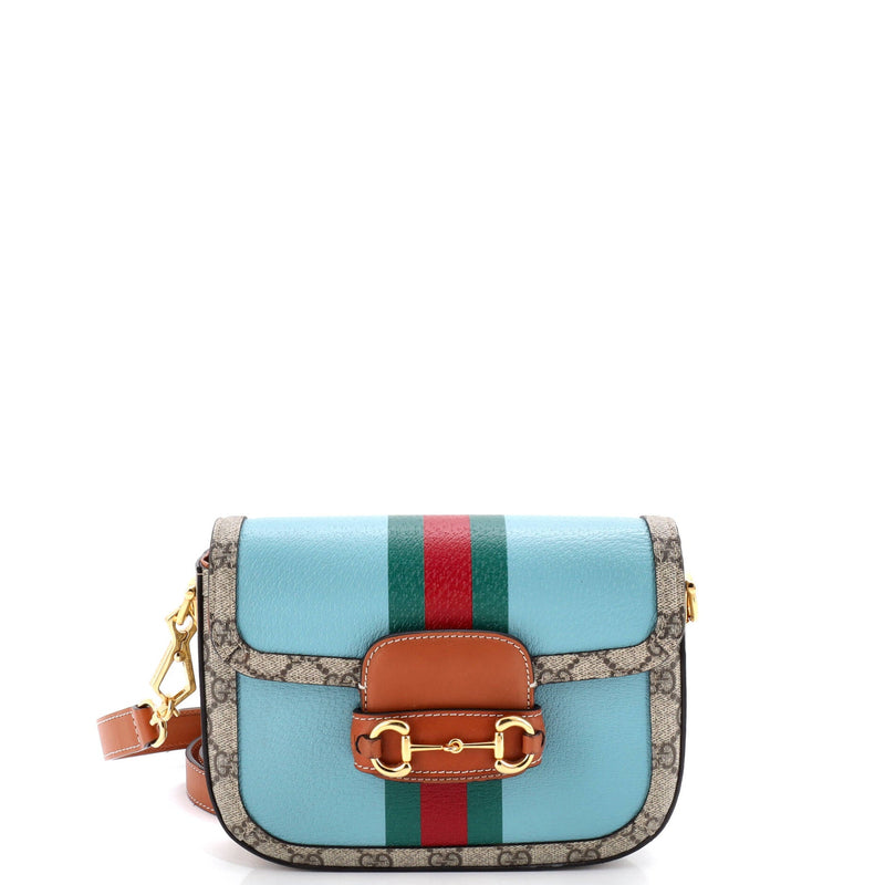 Horsebit Shoulder Bag Leather With Gg