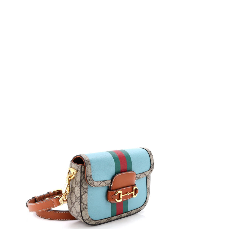 Horsebit Shoulder Bag Leather With Gg