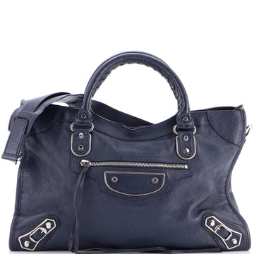 City Classic Metallic Edge Bag Leather