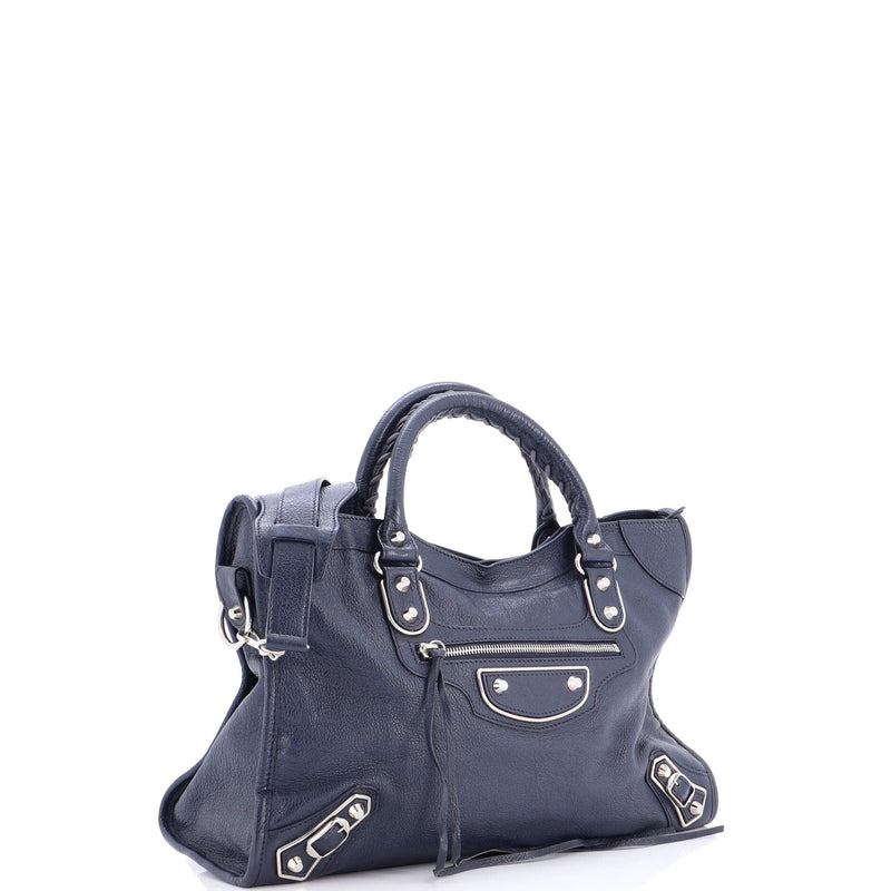City Classic Metallic Edge Bag Leather