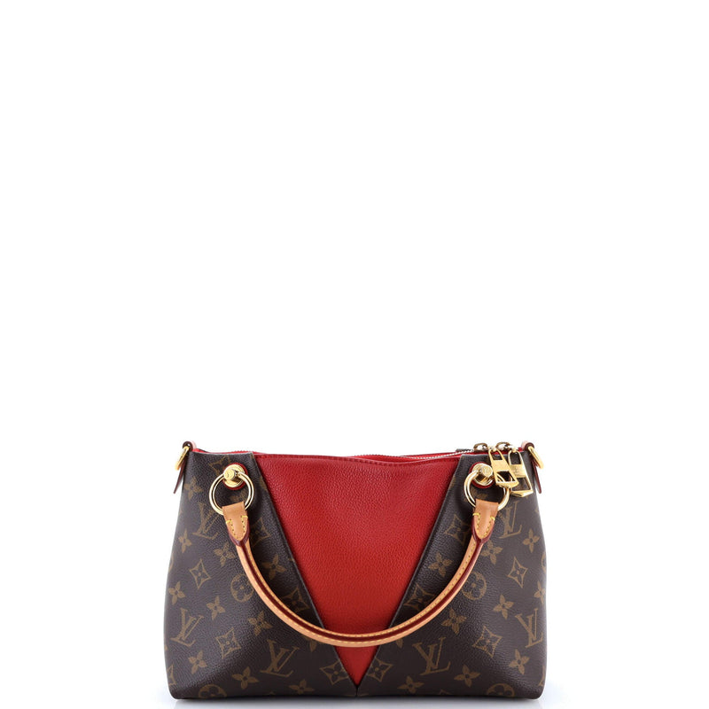 V Tote Canvas And Leather Bb