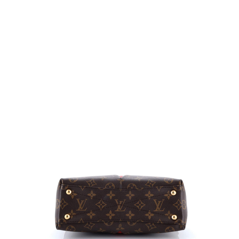 V Tote Canvas And Leather Bb