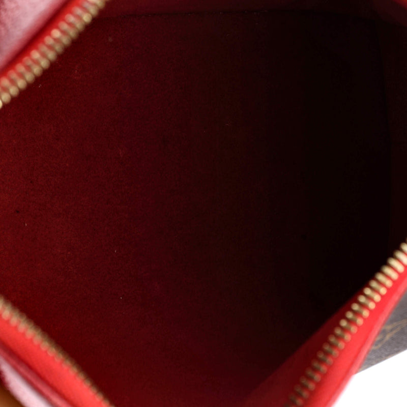 V Tote Canvas And Leather Bb