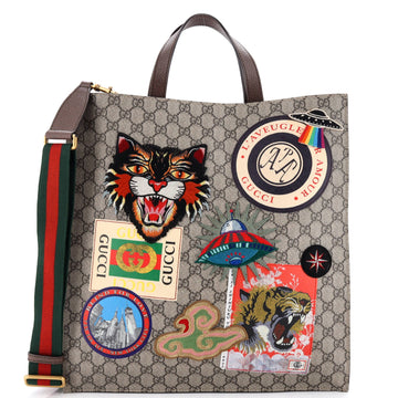 Courrier Convertible Soft Open Tote Gg