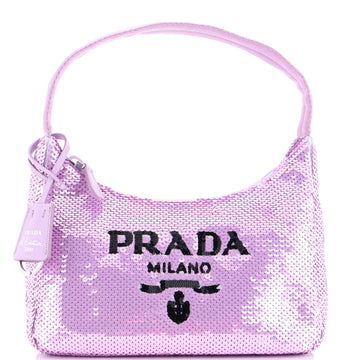 Prada Re-Edition Hobo Sequins Mini