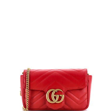Gg Marmont Flap Bag Matelasse Leather