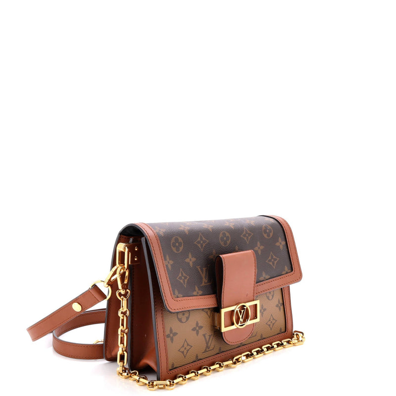 Dauphine Shoulder Bag Reverse Canvas Mm