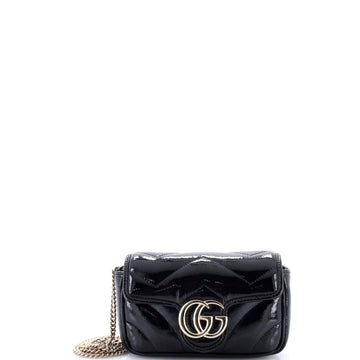 Gg Marmont Flap Bag Matelasse Patent