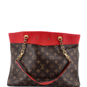 Pallas Shopper Canvas And Calfskin