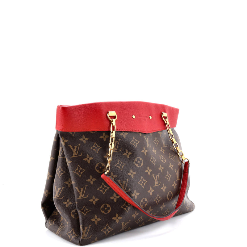 Pallas Shopper Canvas And Calfskin