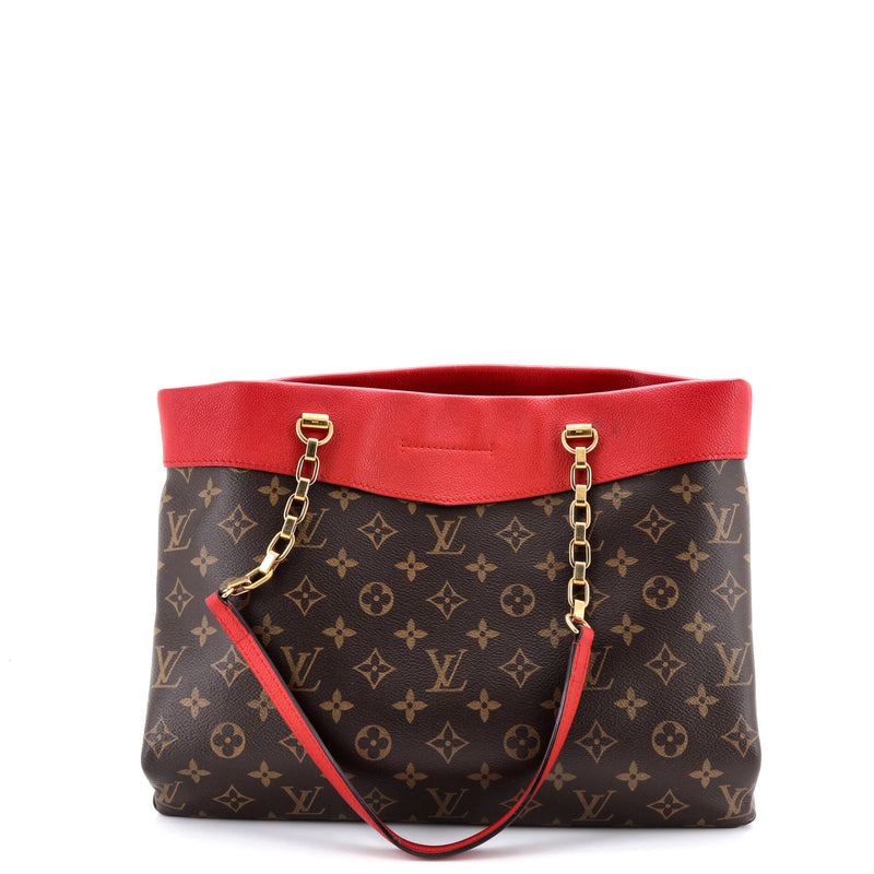 Pallas Shopper Canvas And Calfskin