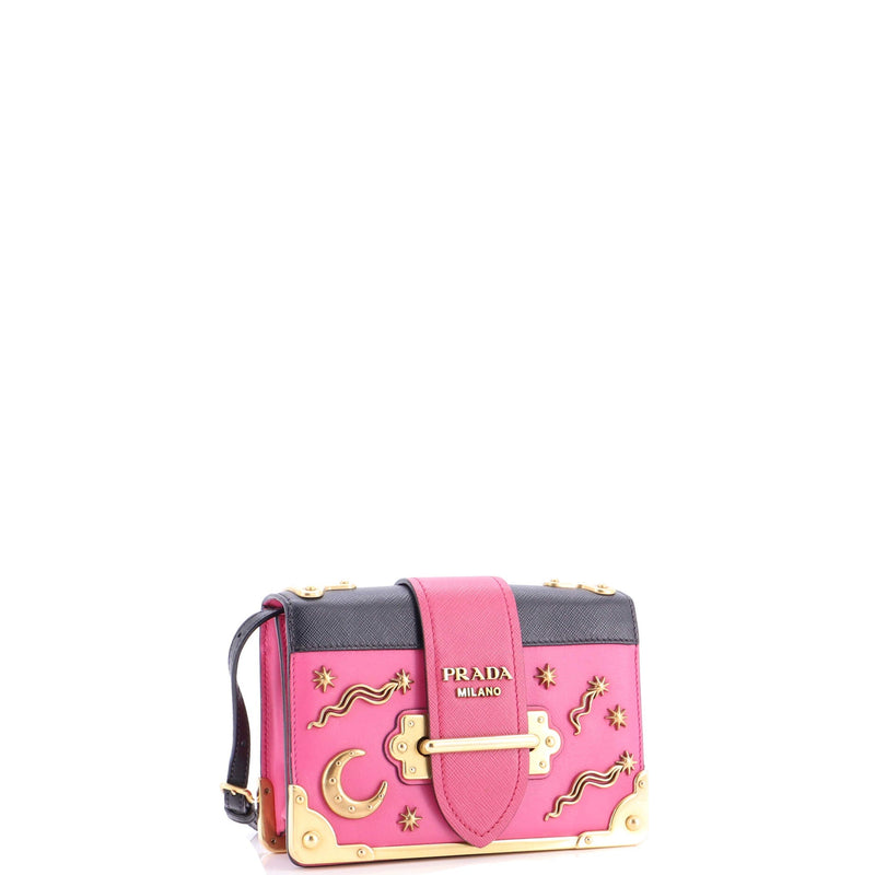 Cahier Crossbody Bag Embellished Leather