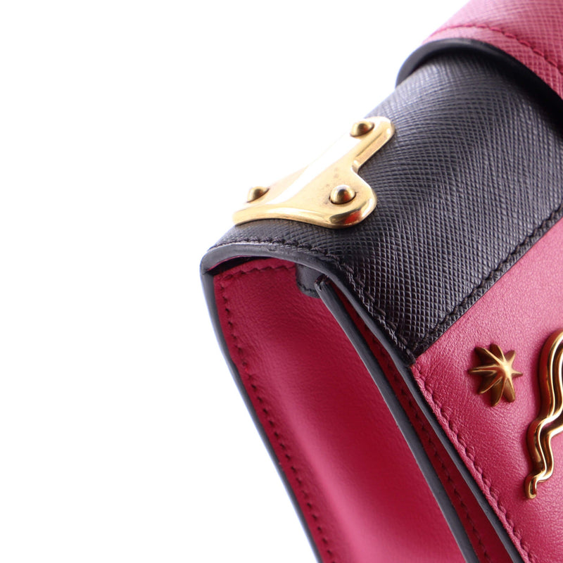 Cahier Crossbody Bag Embellished Leather