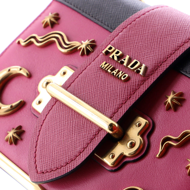 Cahier Crossbody Bag Embellished Leather