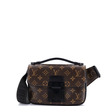 S Lock Sling Bag Macassar Canvas