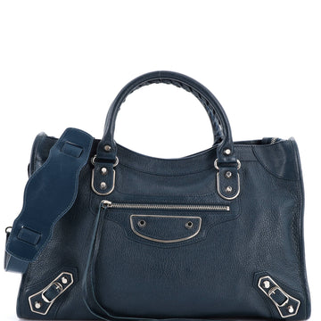 City Classic Metallic Edge Bag Leather