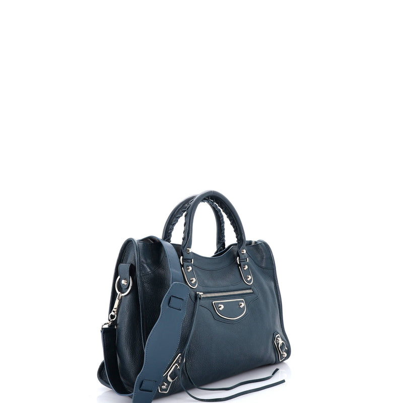 City Classic Metallic Edge Bag Leather