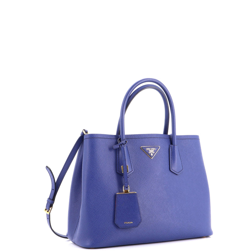Cuir Double Tote Saffiano Leather Medium