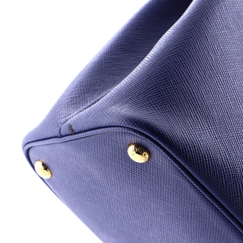 Cuir Double Tote Saffiano Leather Medium