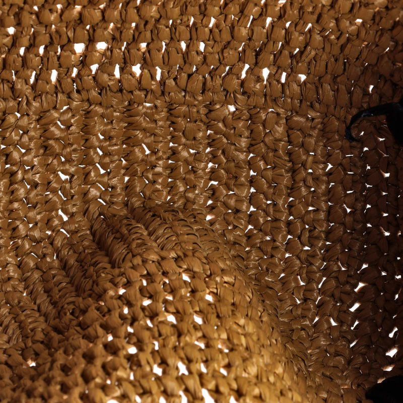 Gg Marmont Chain Tote Raffia Small