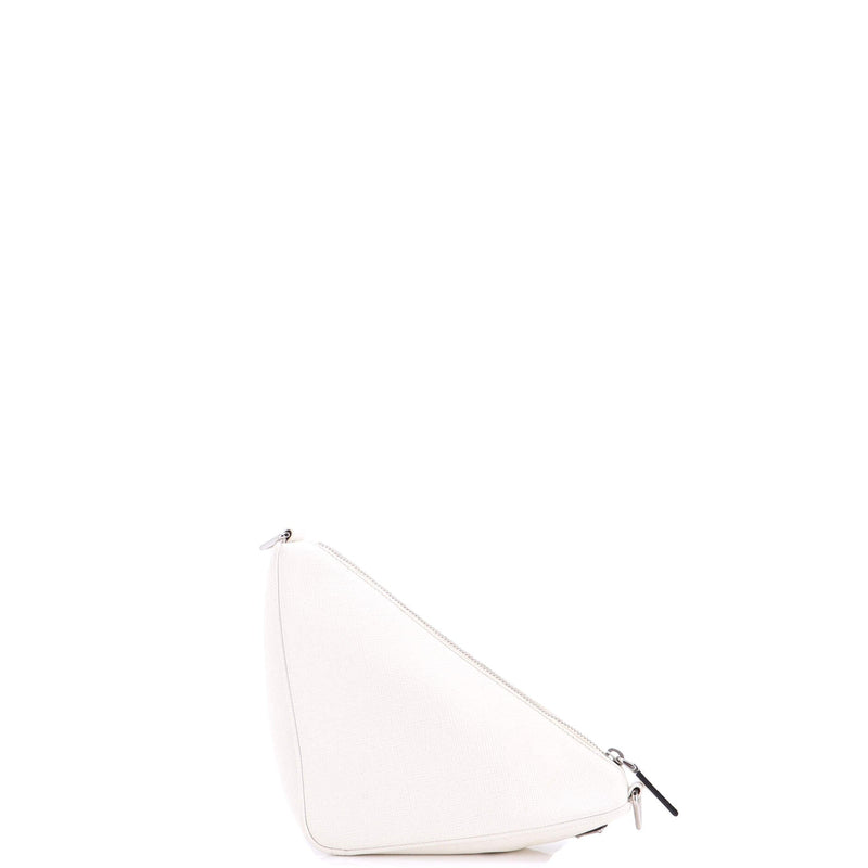 Triangle Logo Zip Crossbody Bag Saffiano