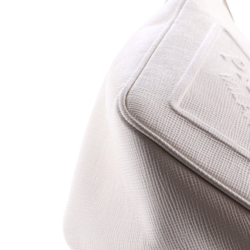 Triangle Logo Zip Crossbody Bag Saffiano