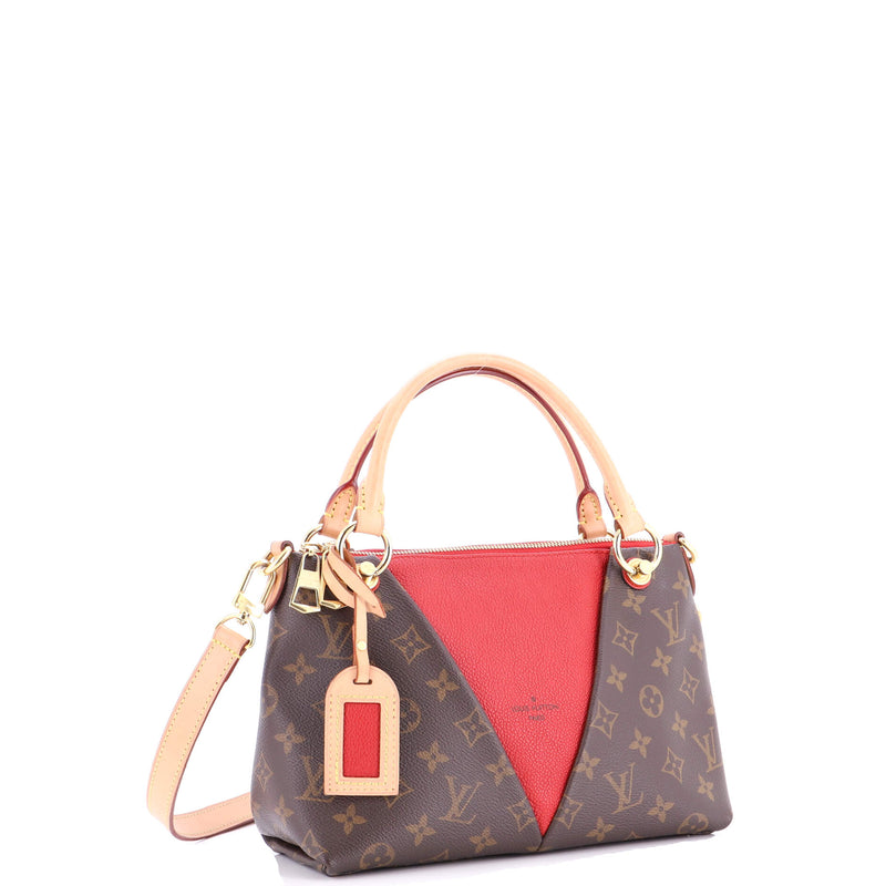 V Tote Canvas And Leather Bb