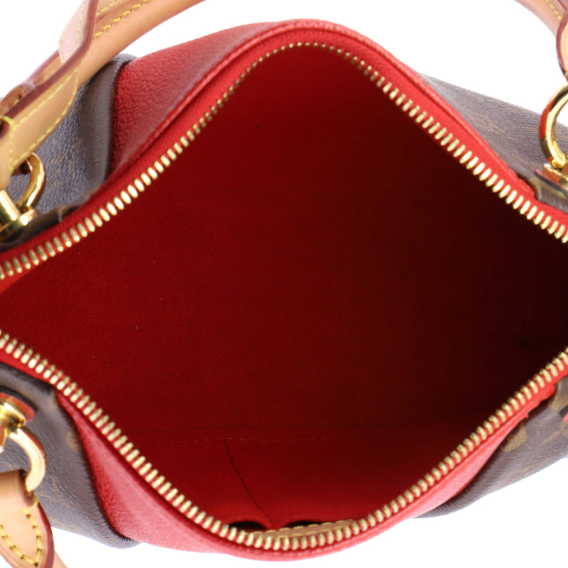 V Tote Canvas And Leather Bb