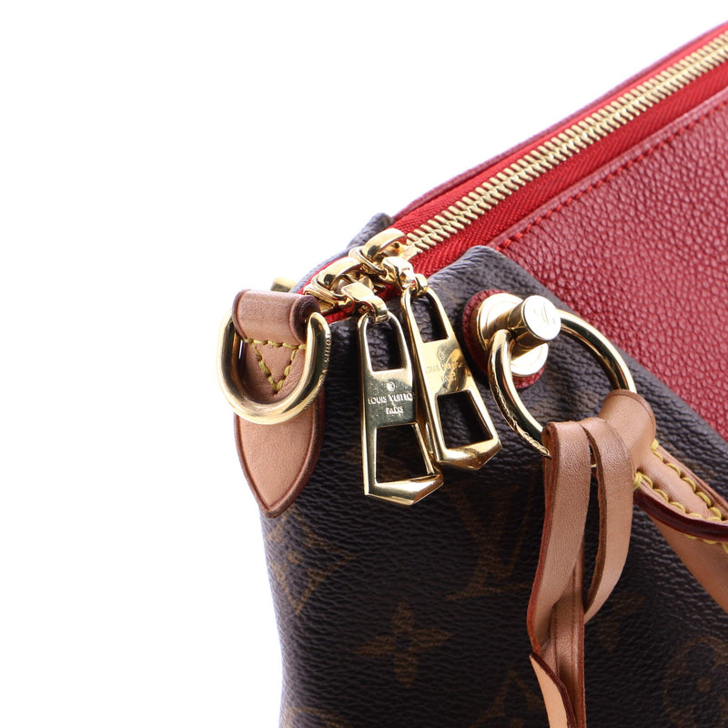 V Tote Canvas And Leather Bb