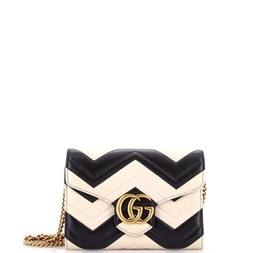 Gg Marmont Chain Wallet Matelasse