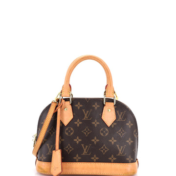 Louis Vuitton Alma Handbag Canvas Bb