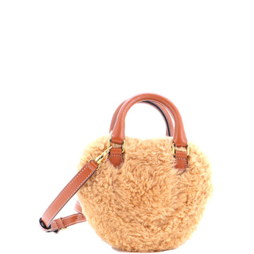 Celine Heart Bag Shearling With Leather