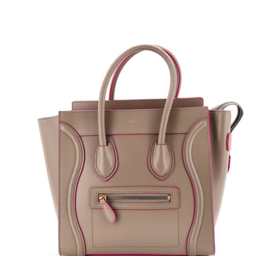 Luggage Bag Smooth Leather Micro