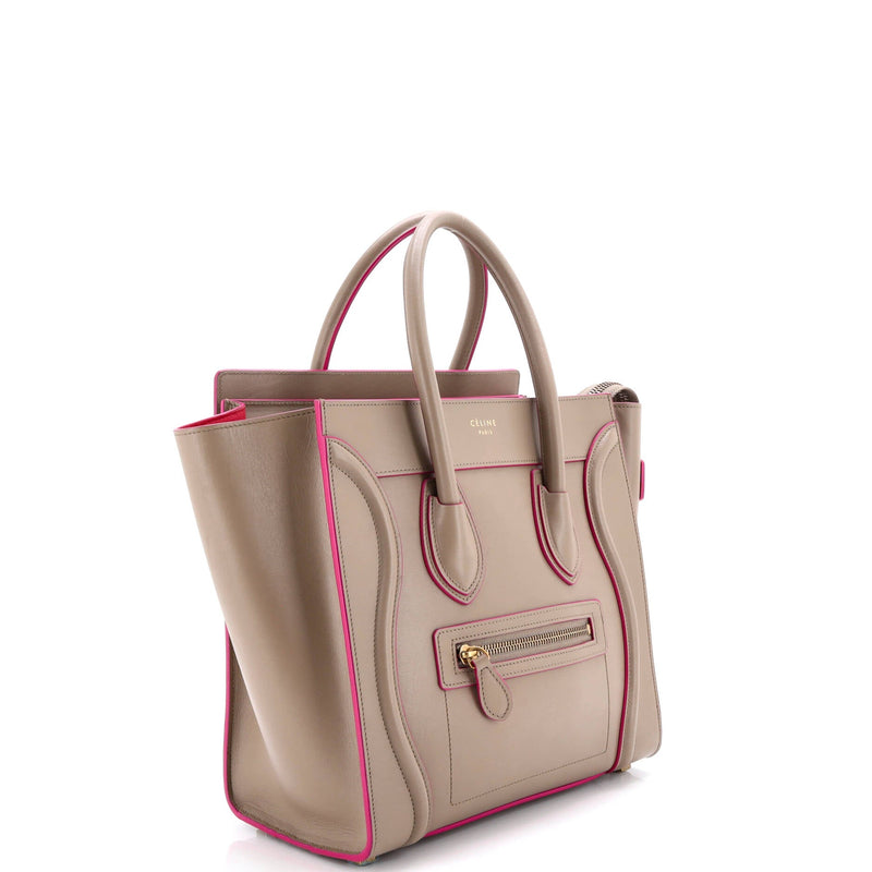 Luggage Bag Smooth Leather Micro