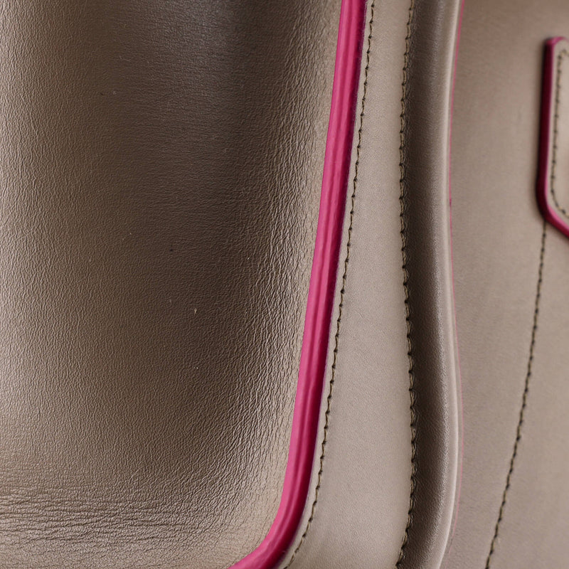 Luggage Bag Smooth Leather Micro