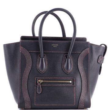 Celine Luggage Bag Smooth Leather Micro