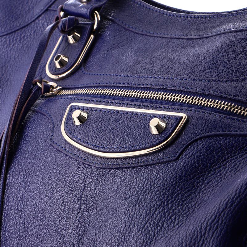 City Classic Metallic Edge Bag Leather