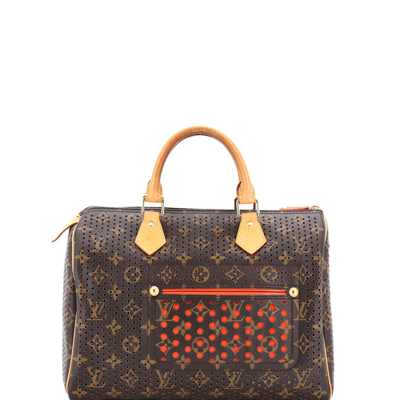 Speedy Handbag Perforated Canvas 30