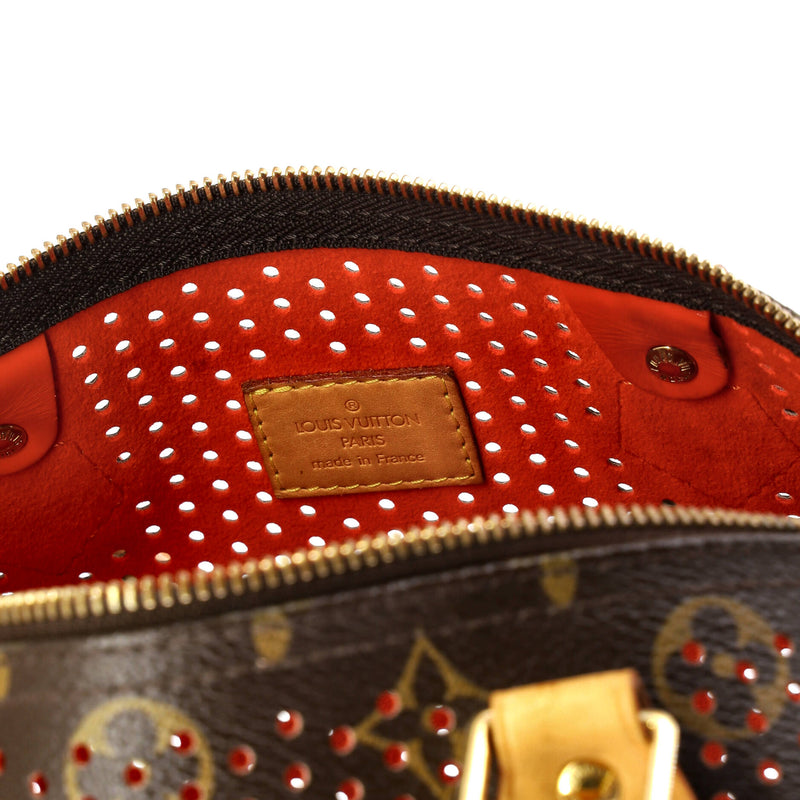 Speedy Handbag Perforated Canvas 30